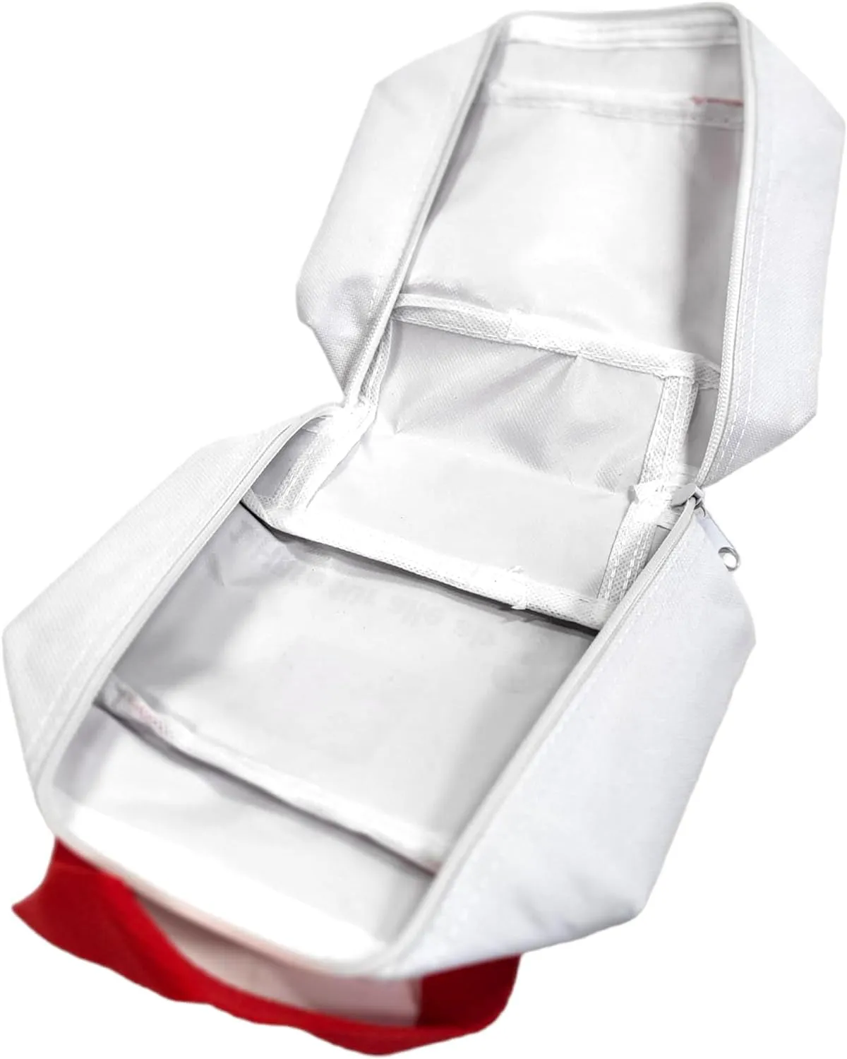 (11x19cm) First aid bag 30th birthday emergency gift bag to fill - white / red