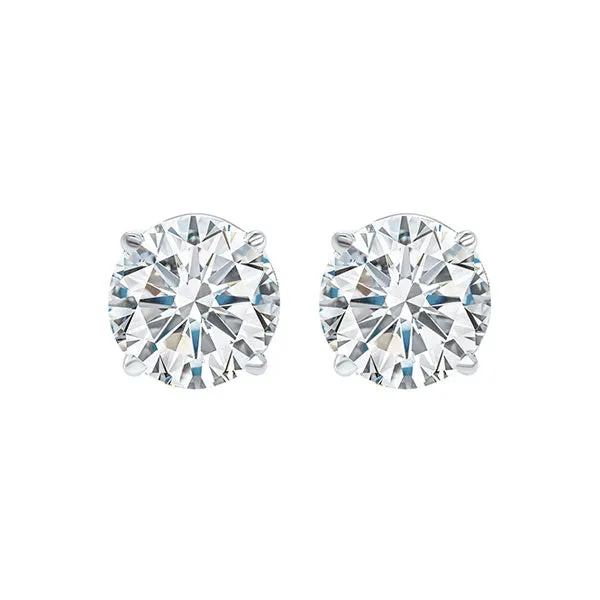 14KT White Gold & Diamond Fashion Earrings -1-1/2 ctw