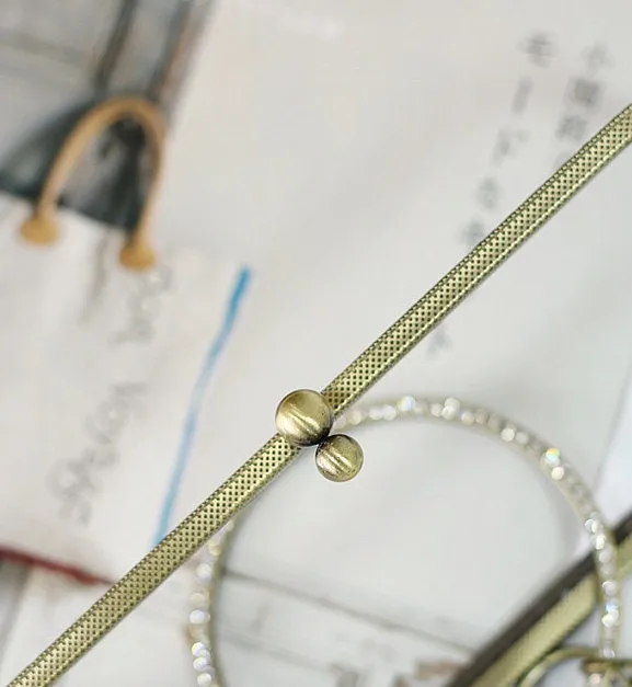 20.5cm ( 8") Purse Frame Clutch Bag Sewing Style With Round Handle Pick Color