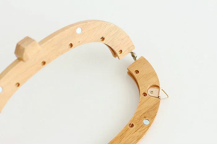 20cm ( 8") Retro Purse Frame / Wood Purse Frame With Screws