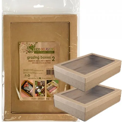2pk Grazing Box - Kraft