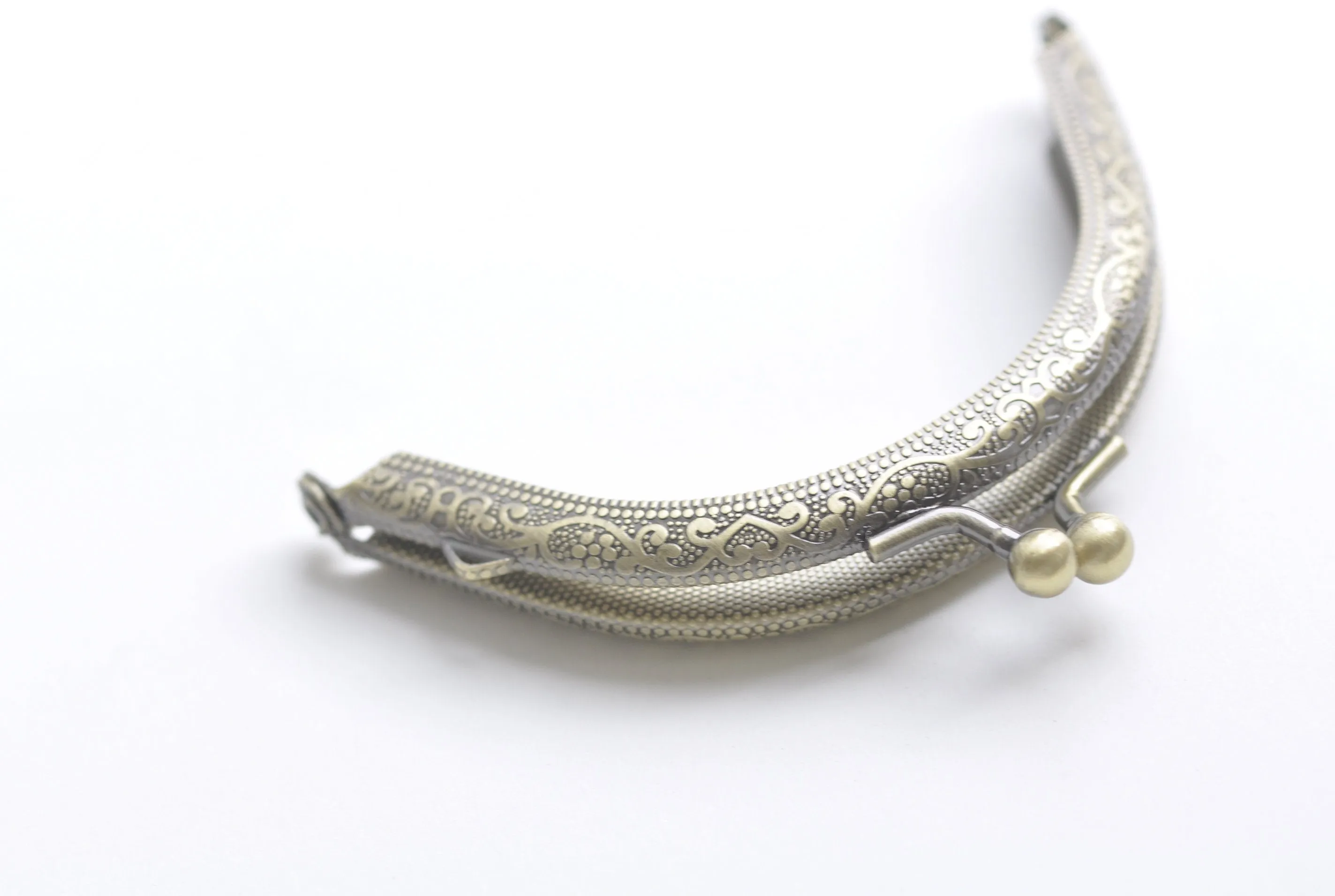 3" (8cm) Retro Bronze Handle Purse Frame