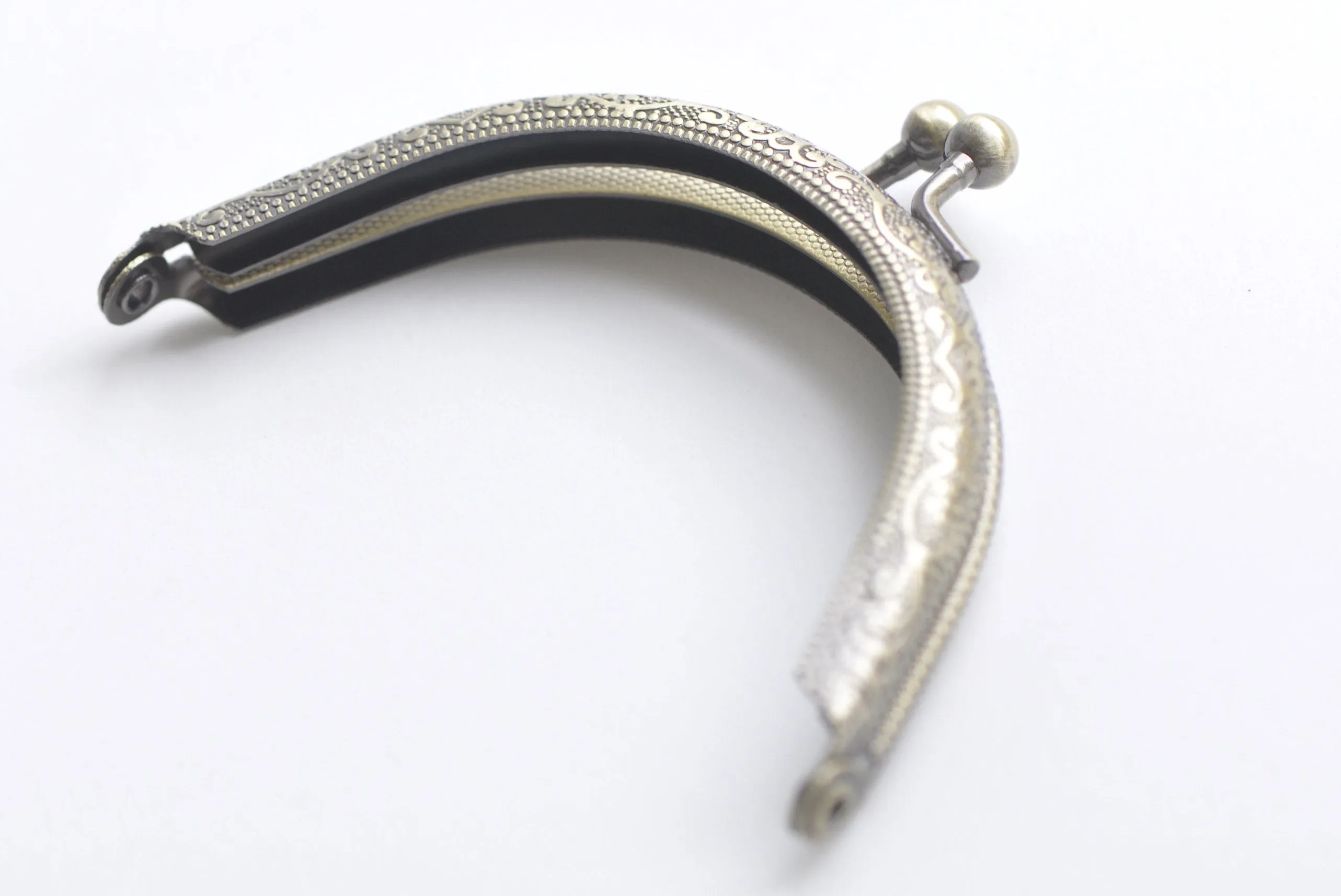 3" (8cm) Retro Bronze Handle Purse Frame