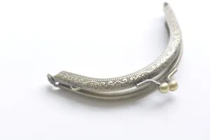 3" (8cm) Retro Bronze Handle Purse Frame