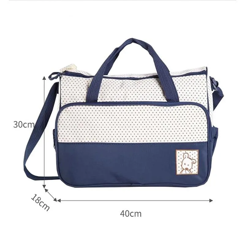 5pcs/set Women Travel Bag Waterproof Diaper Bag