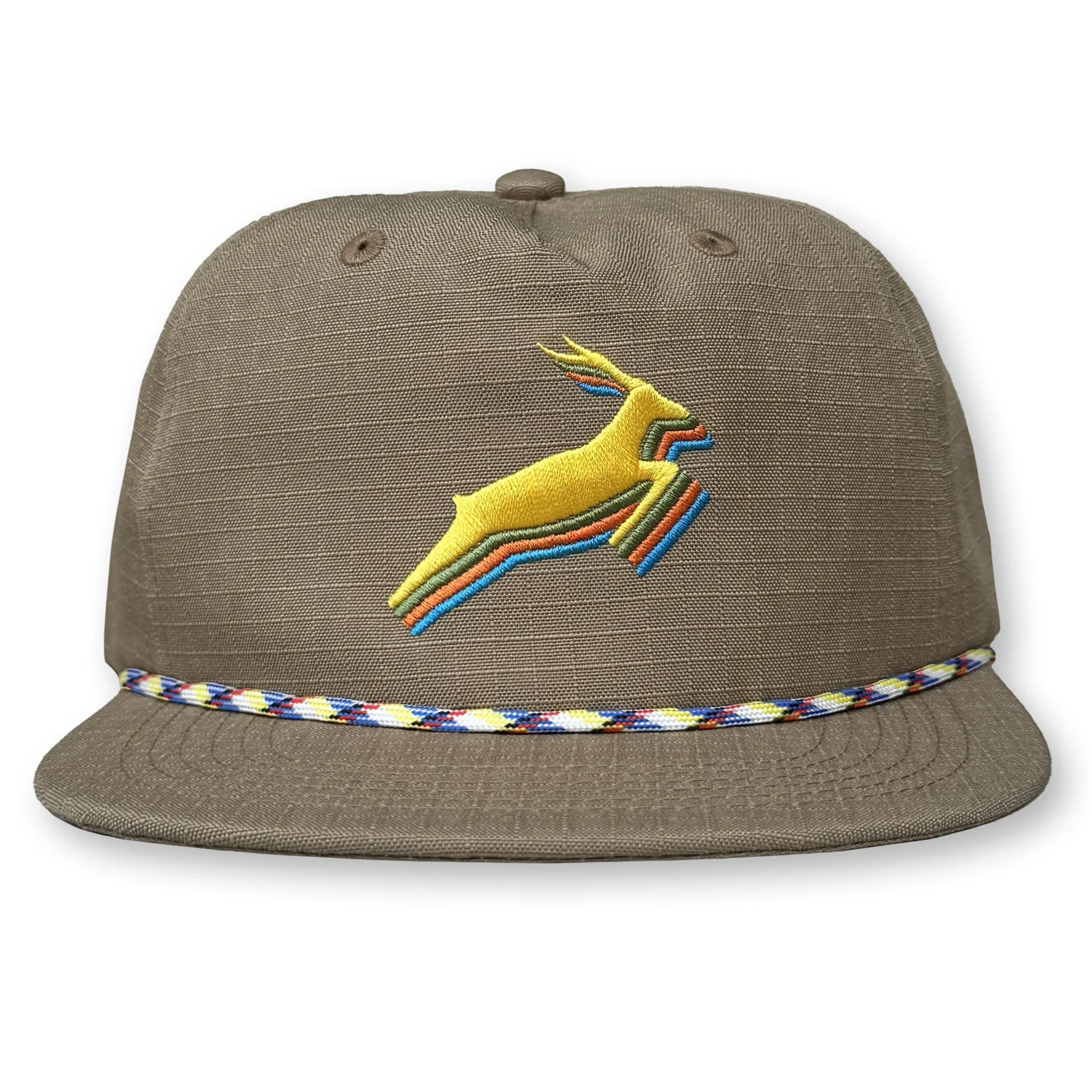 Antelope Rope Hat / Biscotti Ripstop Nylon with Buttercup Antelope