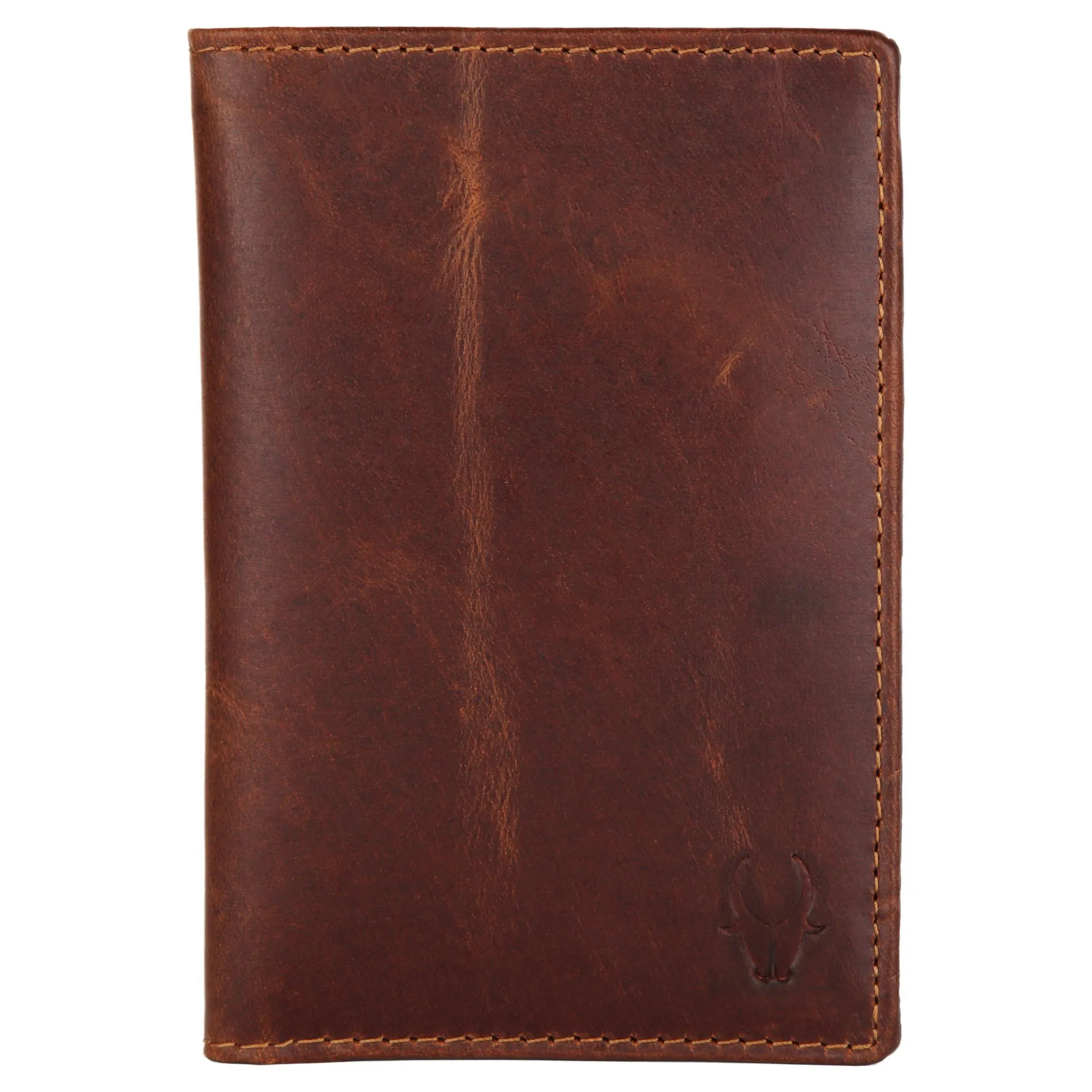 ARCHER RFID Protected Blue Saffiano Leather Passport Holder for Men & Women