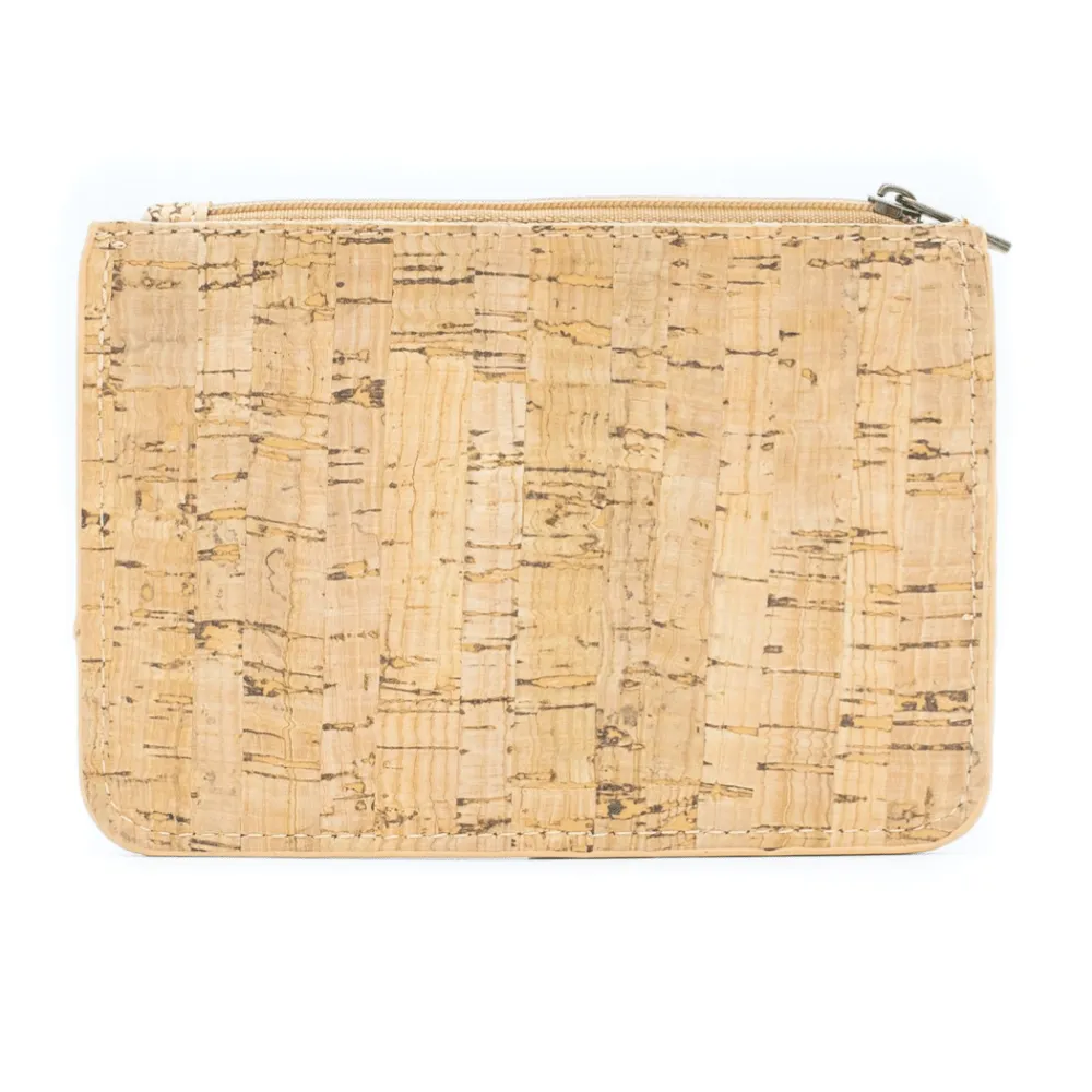 Autumn Floral Cork Skinny Coin Purse
