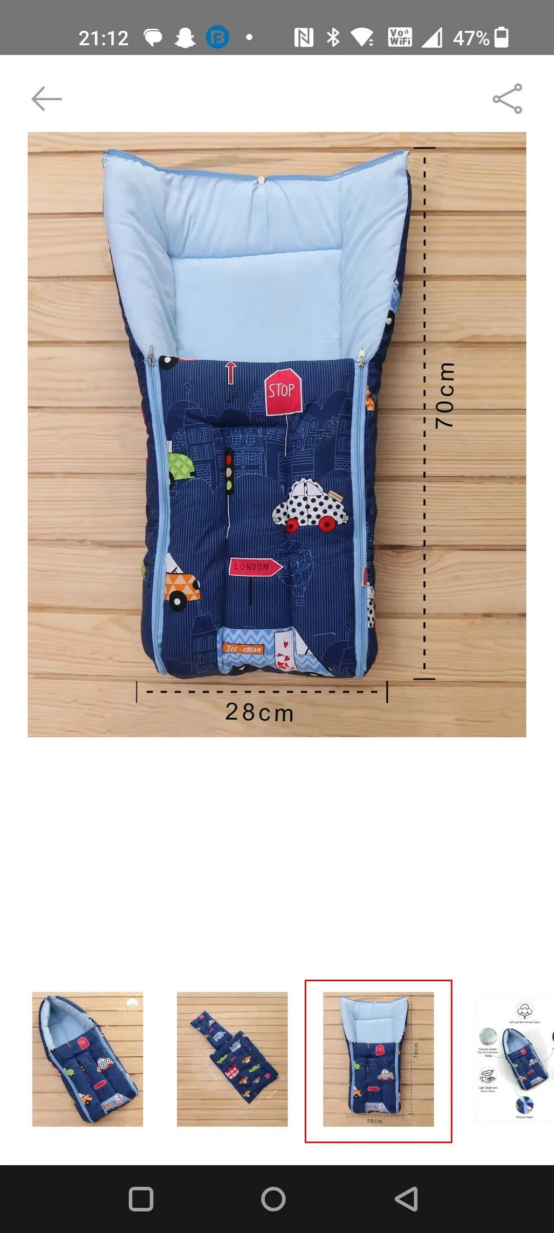 BABYHUG Sleeping Bag/Nest bag