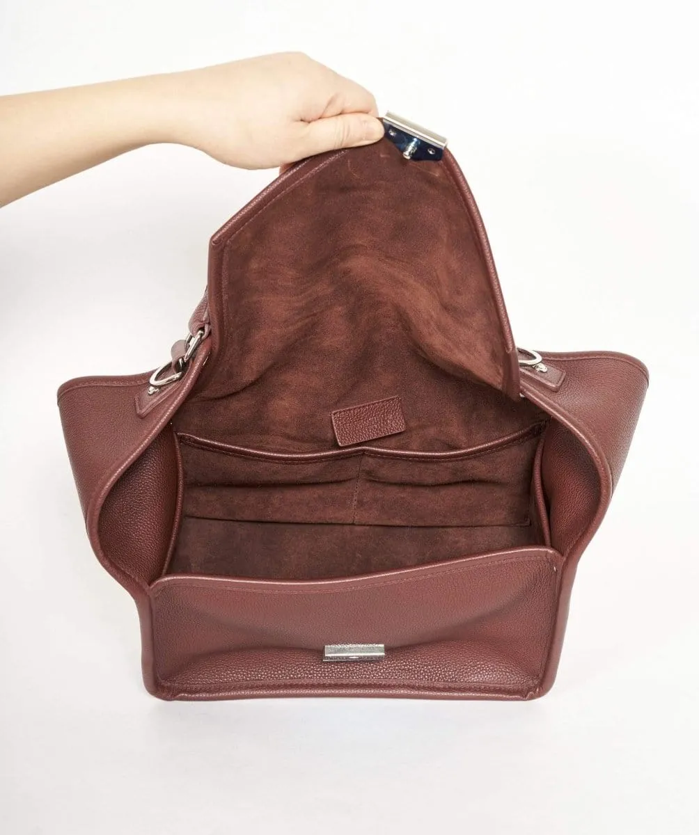 Balenciaga Burgundy Top Handle Bag