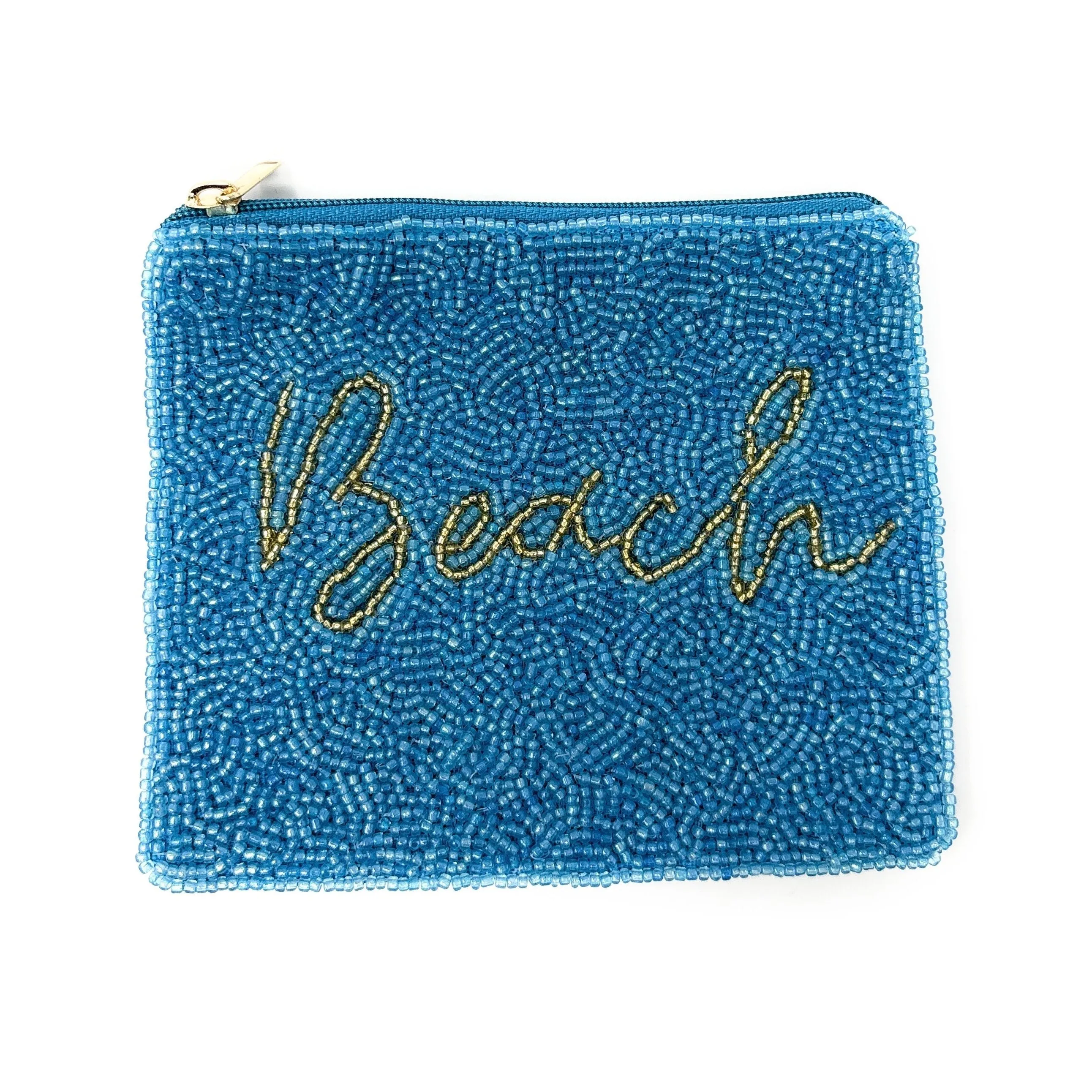 Beach Beaded Coin Purse