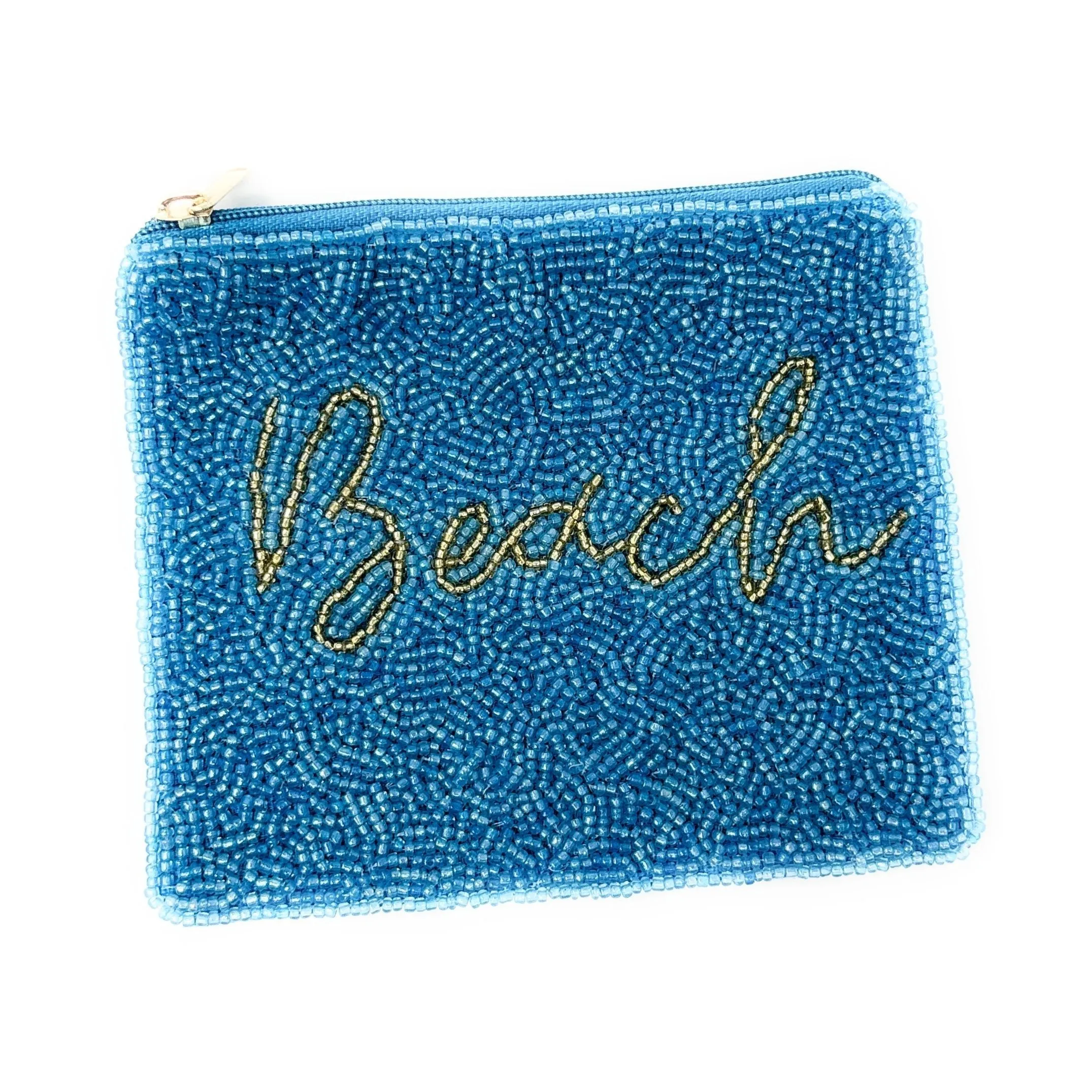 Beach Beaded Coin Purse