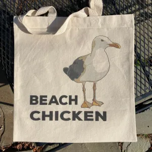 Beach Chicken tote bag