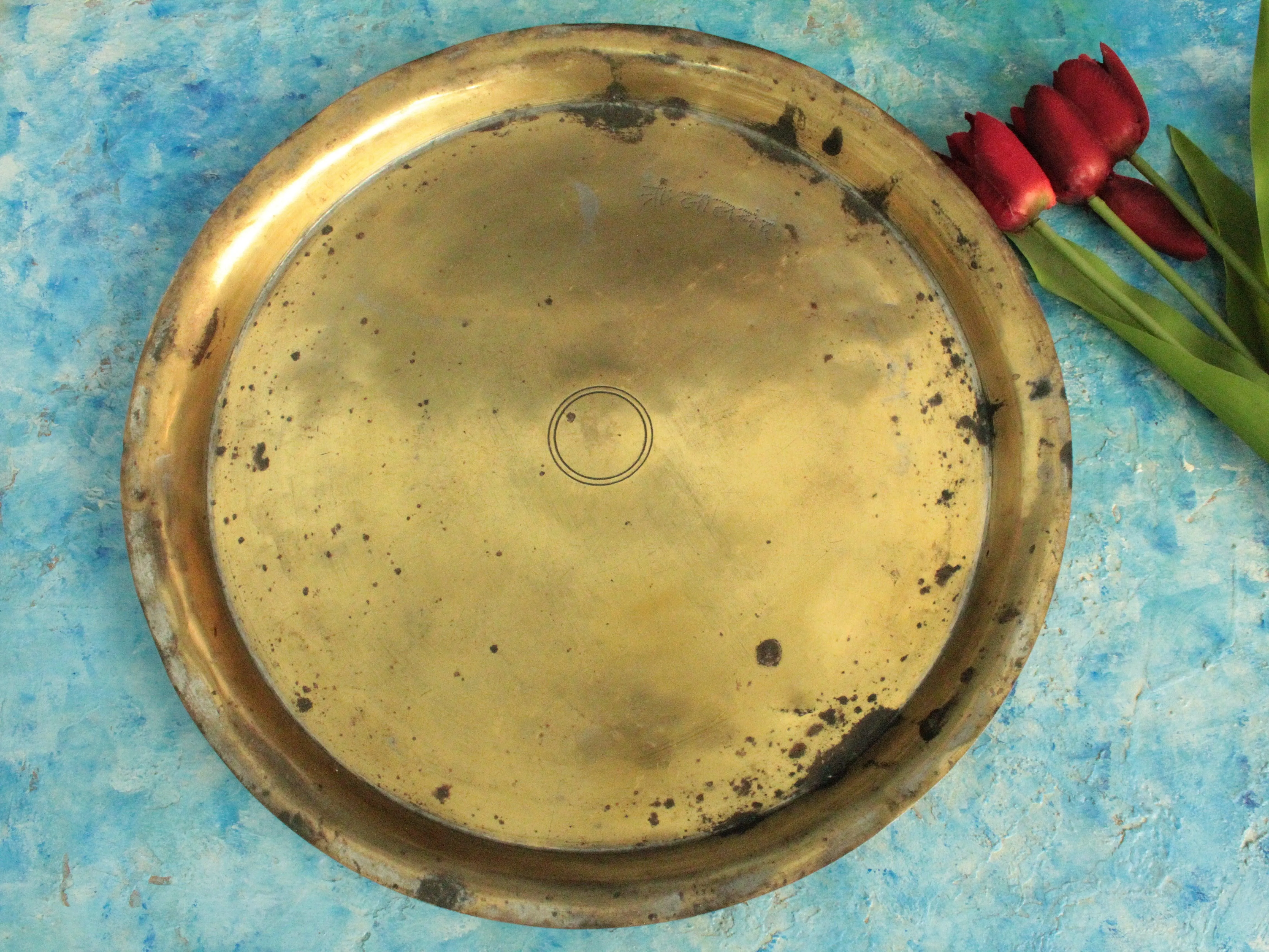 Beautiful Vintage Brass Thali
