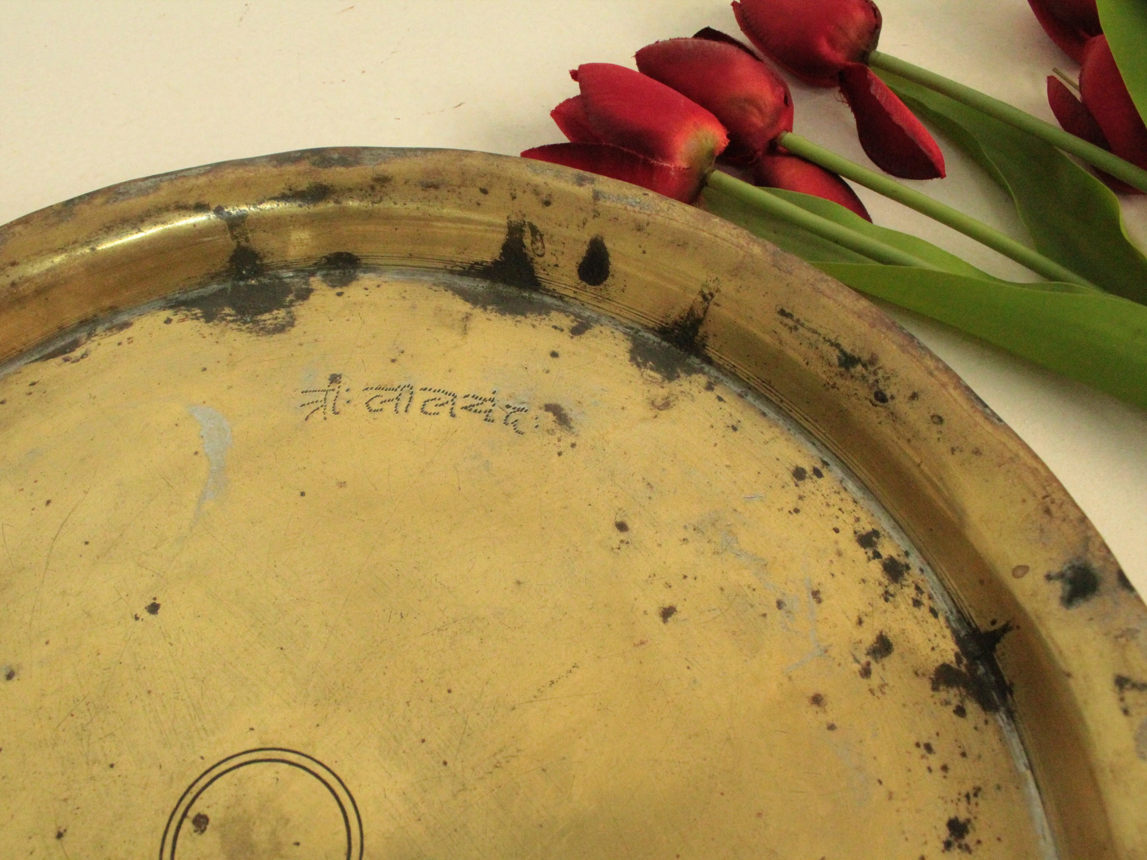 Beautiful Vintage Brass Thali