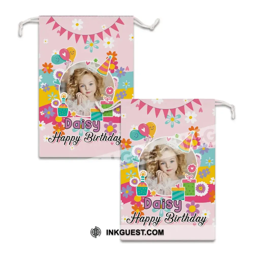 Birthday Party Bag Personalized Christmas String Bag