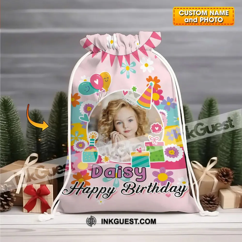 Birthday Party Bag Personalized Christmas String Bag