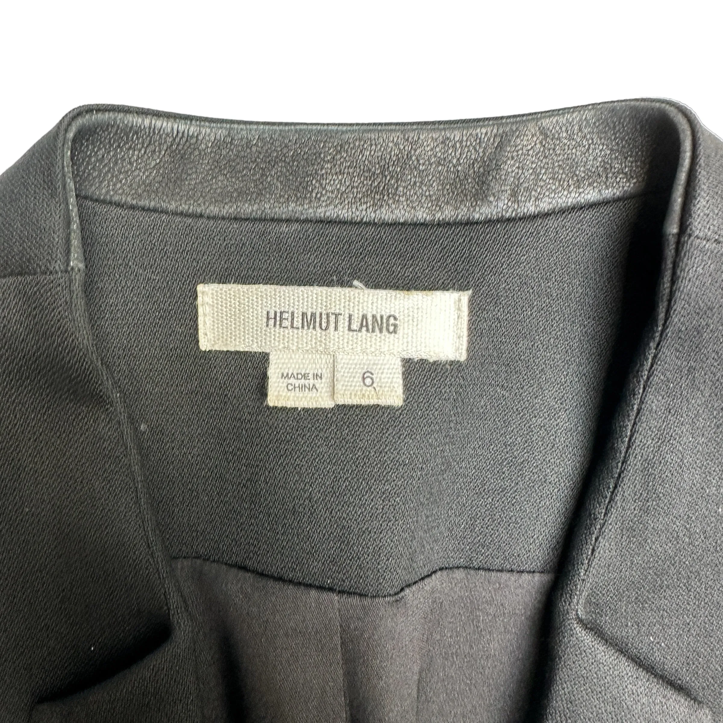 Black Blazer w/Leather Details - 6