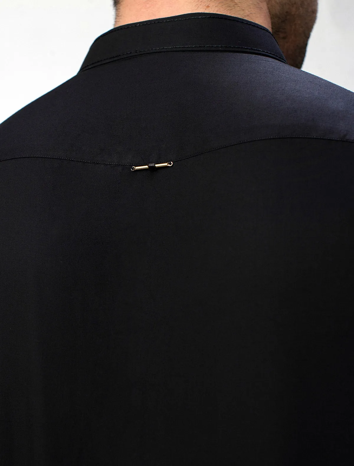 BLACK KAMEEZ SHALWAR WITH UNIQUE DETAILS