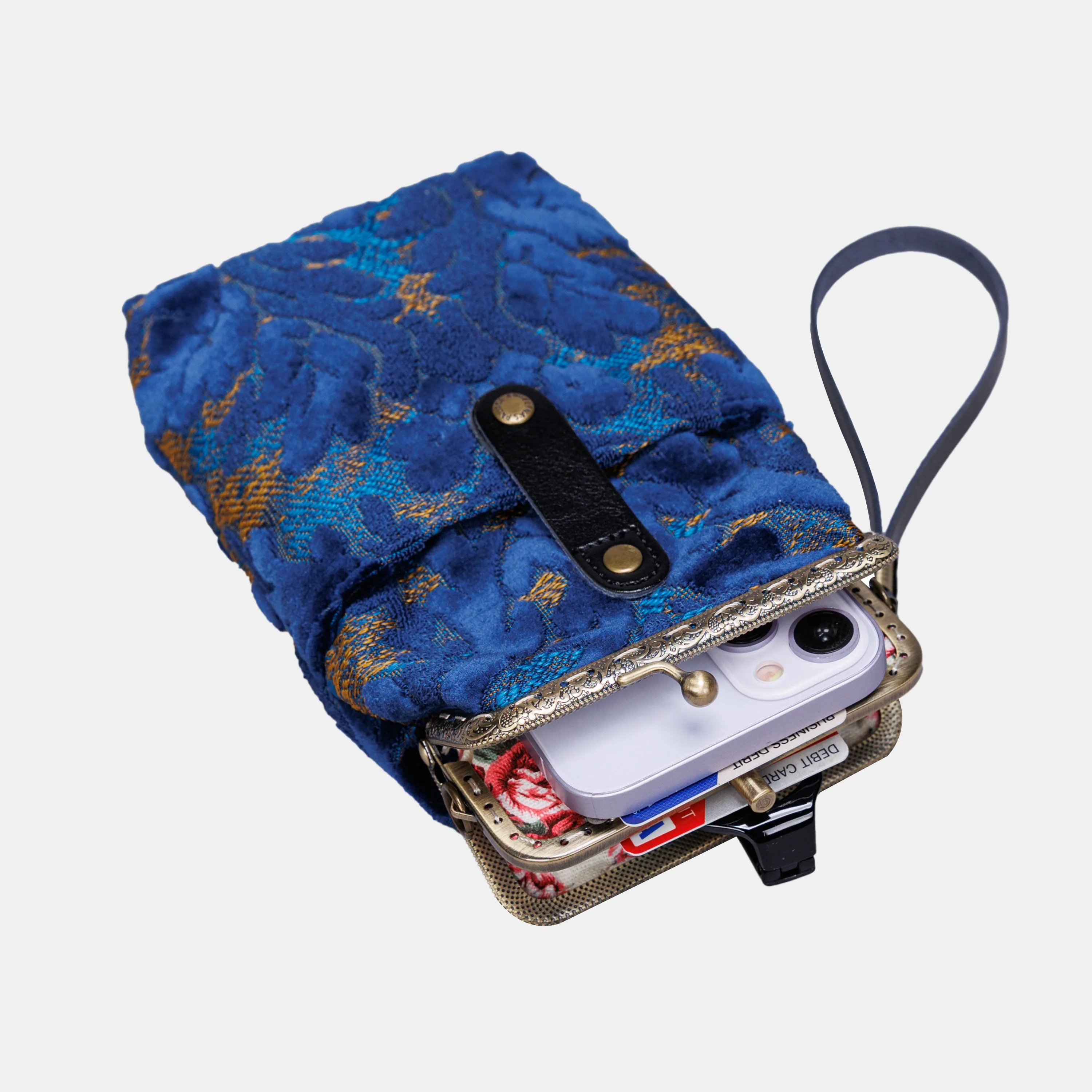 Burnout Velvet Navy Carpet Phone Case