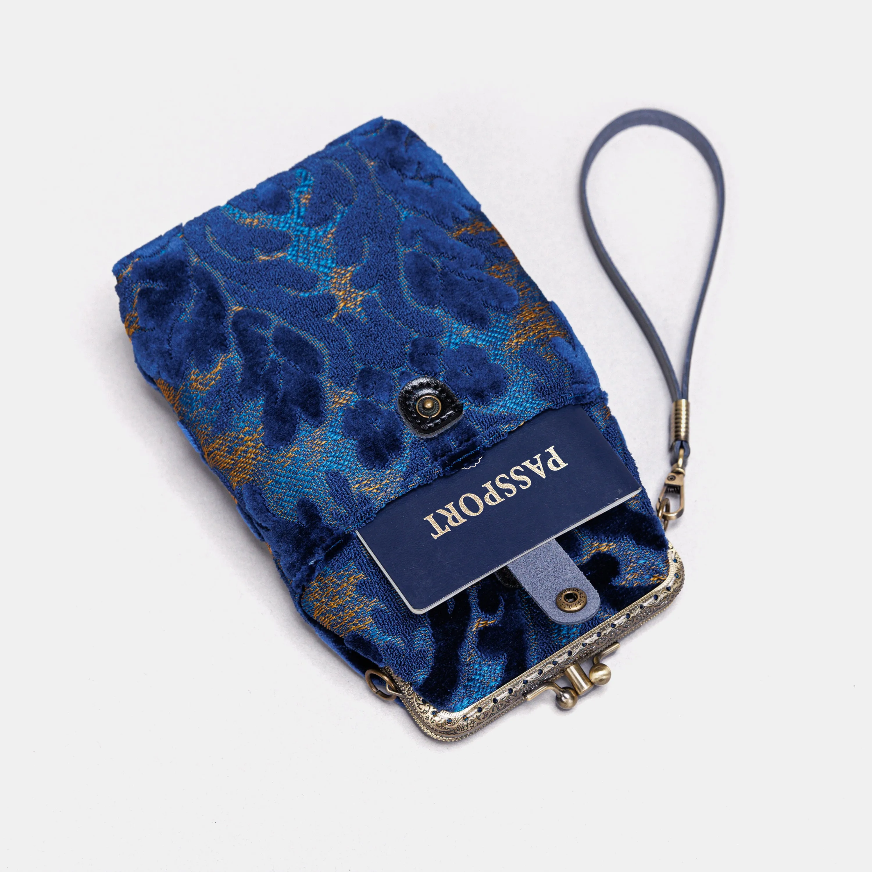 Burnout Velvet Navy Carpet Phone Case