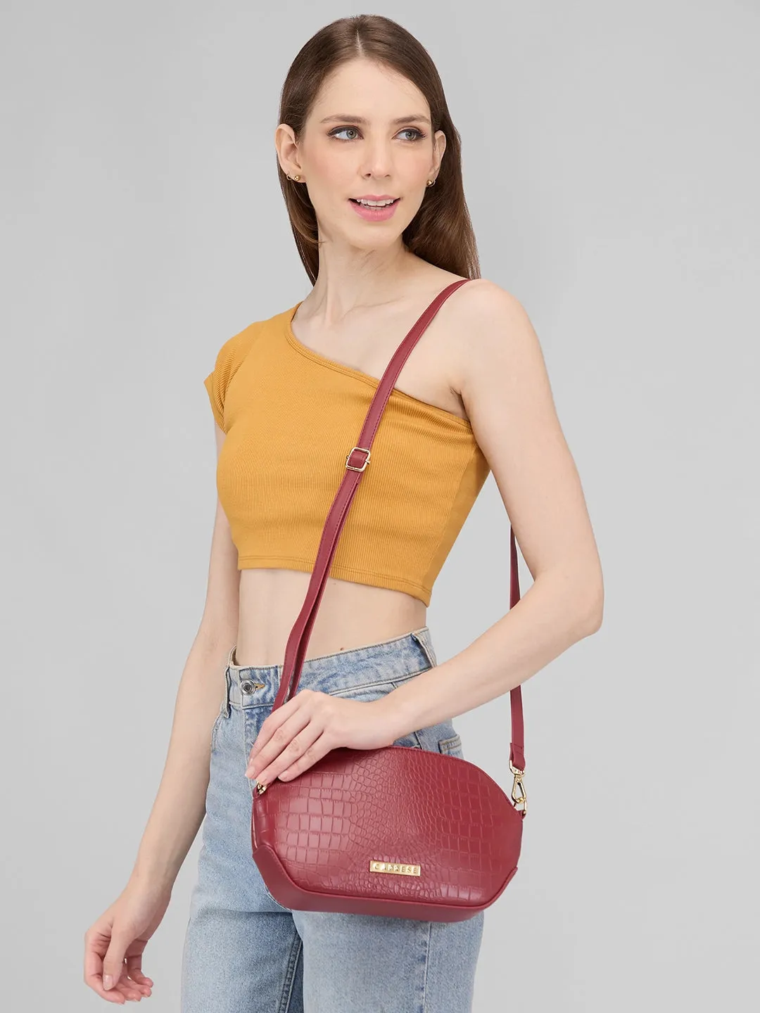 Caprese Flix Sling Small Maroon