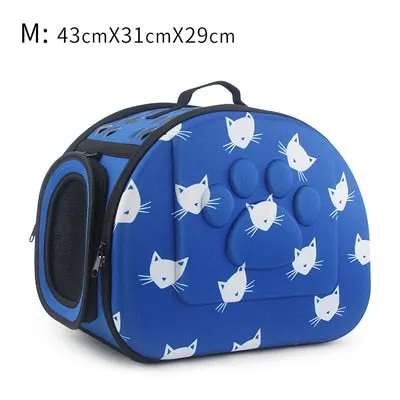 Cat Pattern Dog Cat Carrier Bag