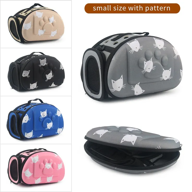 Cat Pattern Dog Cat Carrier Bag