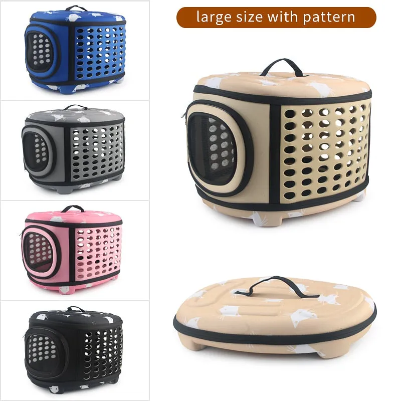 Cat Pattern Dog Cat Carrier Bag