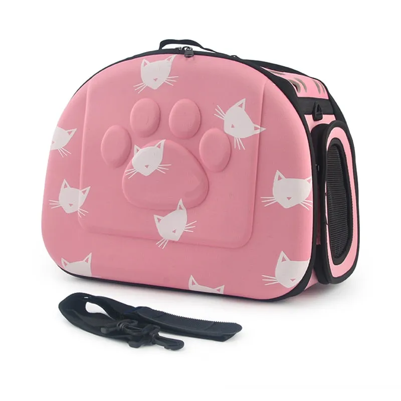 Cat Pattern Dog Cat Carrier Bag