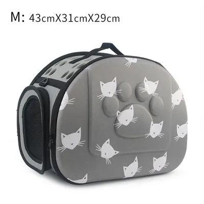 Cat Pattern Dog Cat Carrier Bag
