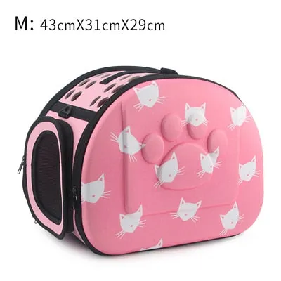 Cat Pattern Dog Cat Carrier Bag