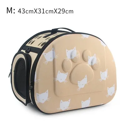 Cat Pattern Dog Cat Carrier Bag