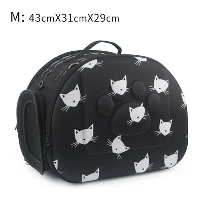 Cat Pattern Dog Cat Carrier Bag