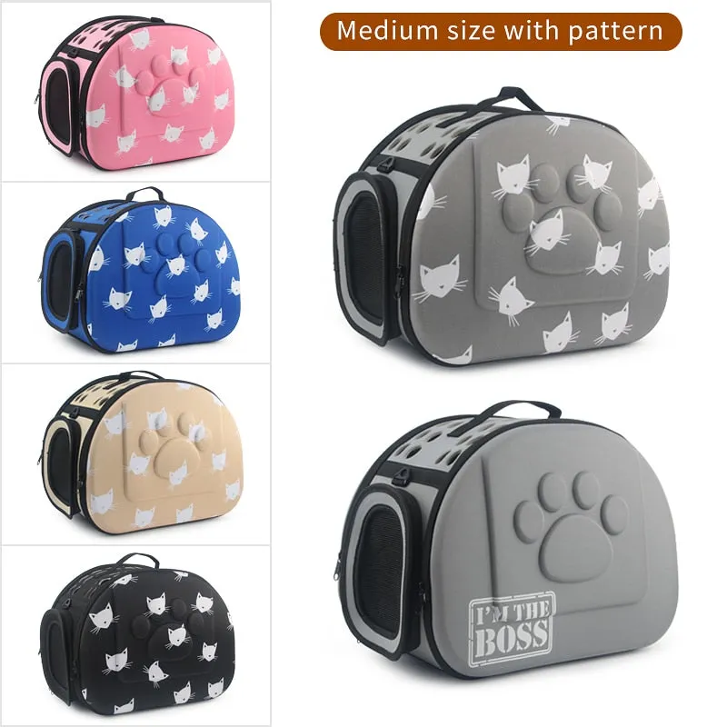 Cat Pattern Dog Cat Carrier Bag