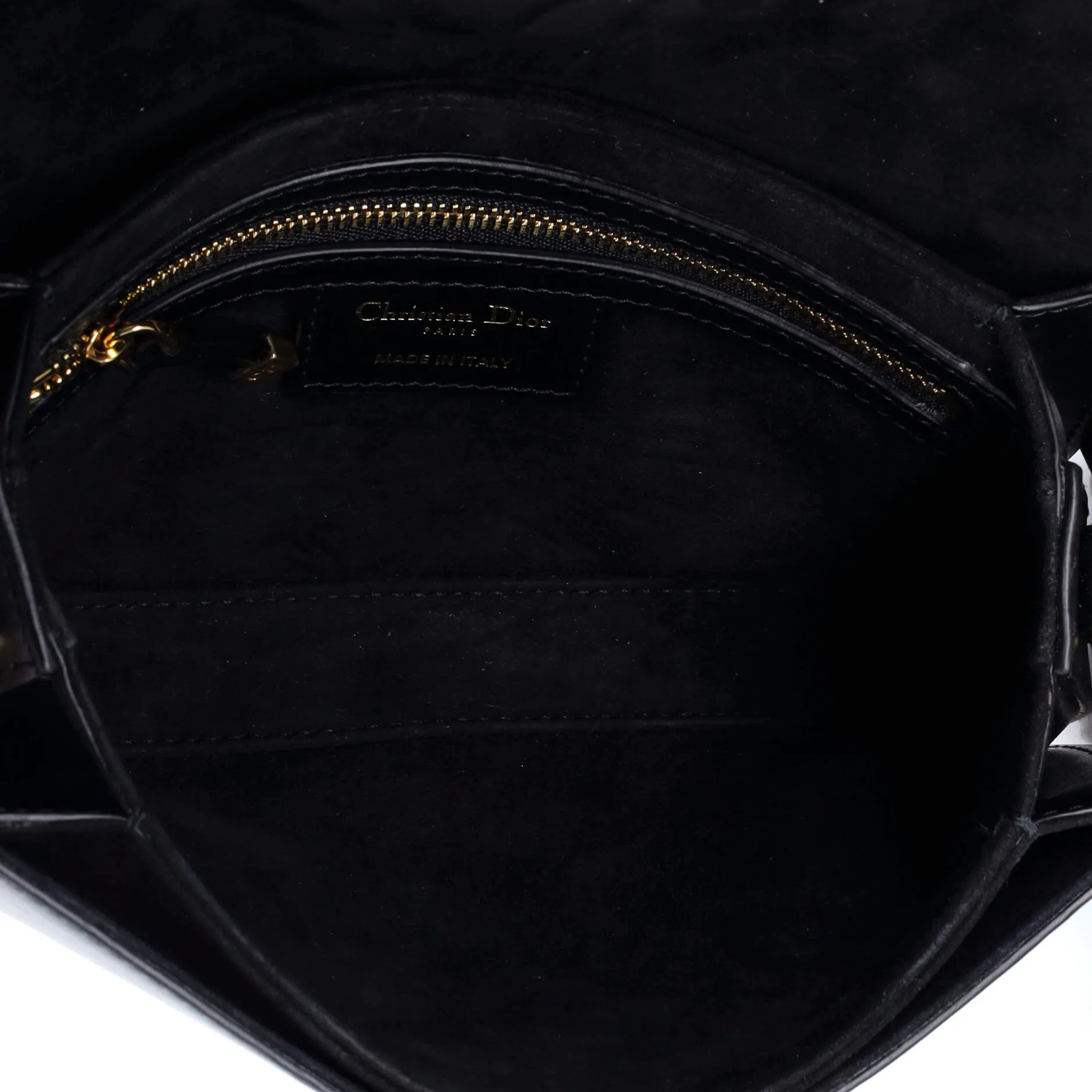 CD Signature Camera Flap Bag Leather Small