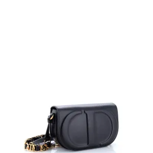 CD Signature Camera Flap Bag Leather Small