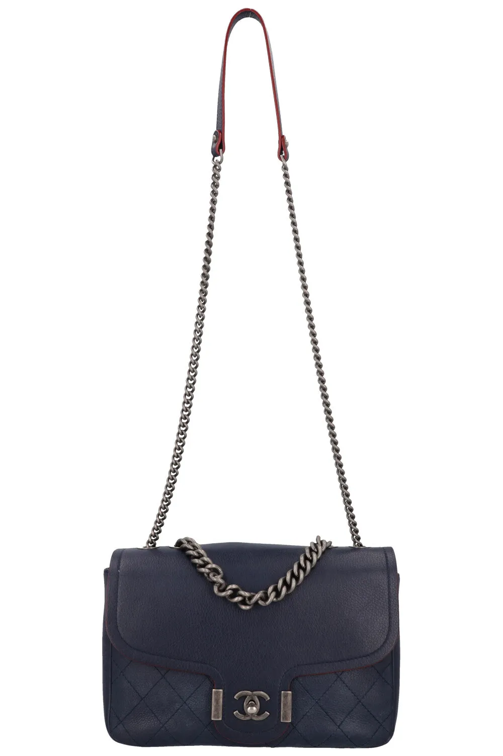 CHANEL 2018 Paris Greece Archi Chic Flap Bag Blue