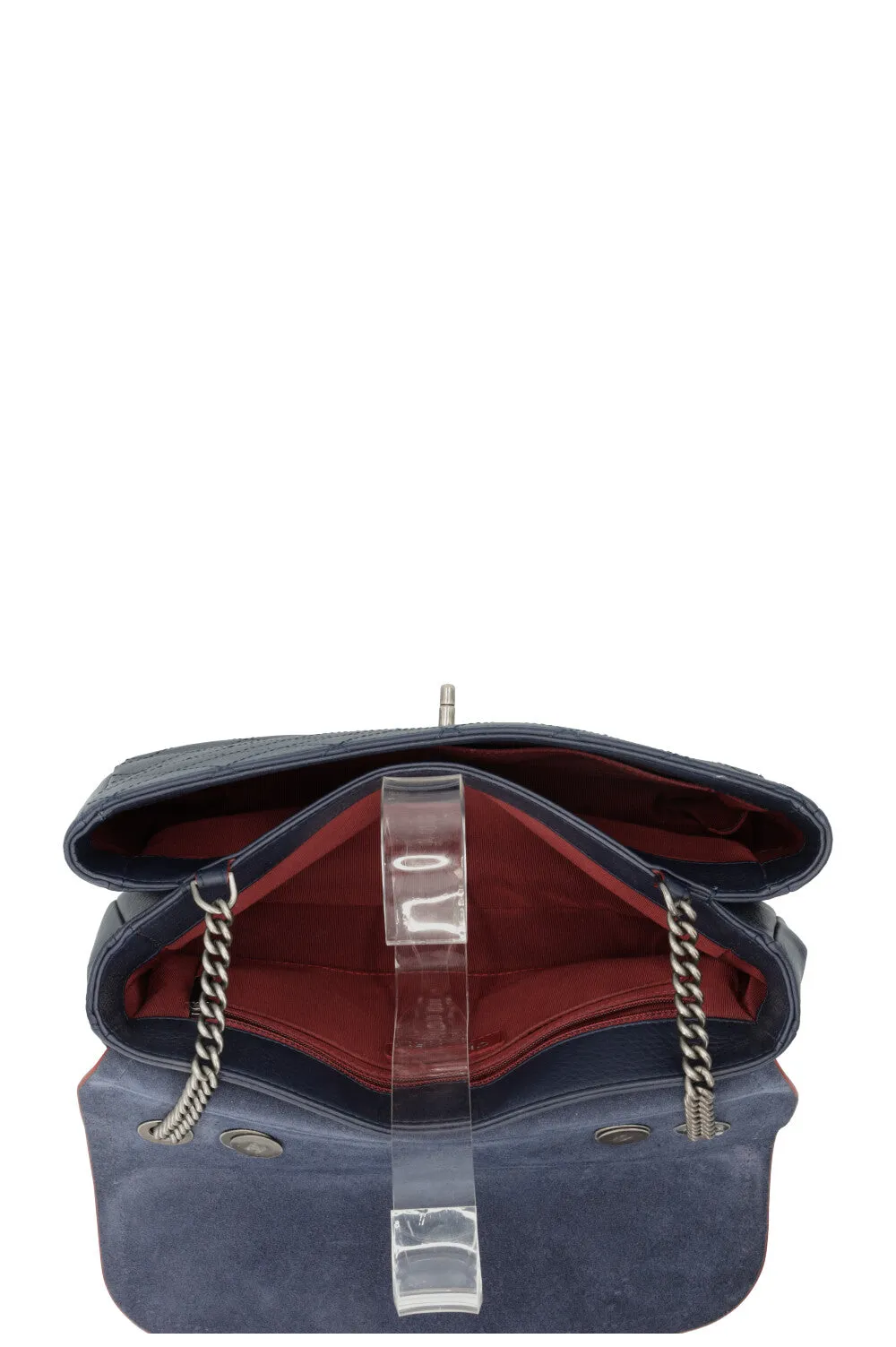 CHANEL 2018 Paris Greece Archi Chic Flap Bag Blue