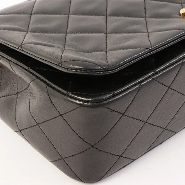 Chanel Around 1990 Made Full Flap Chain Bag 23Cm Black