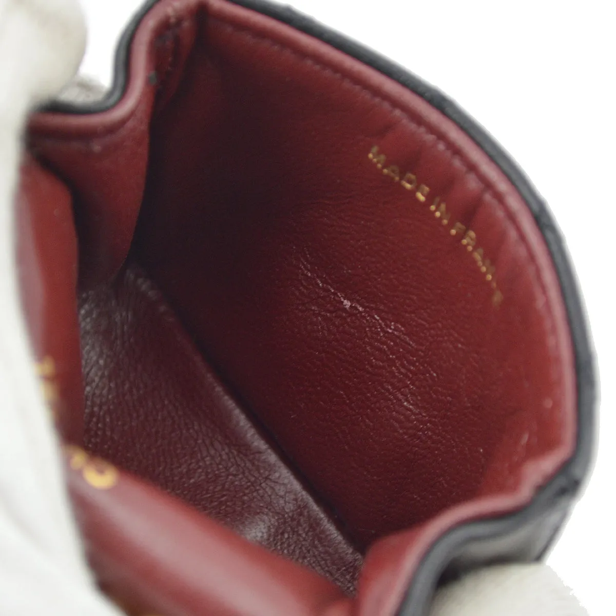Chanel Black Lambskin Classic Flap Micro Bag