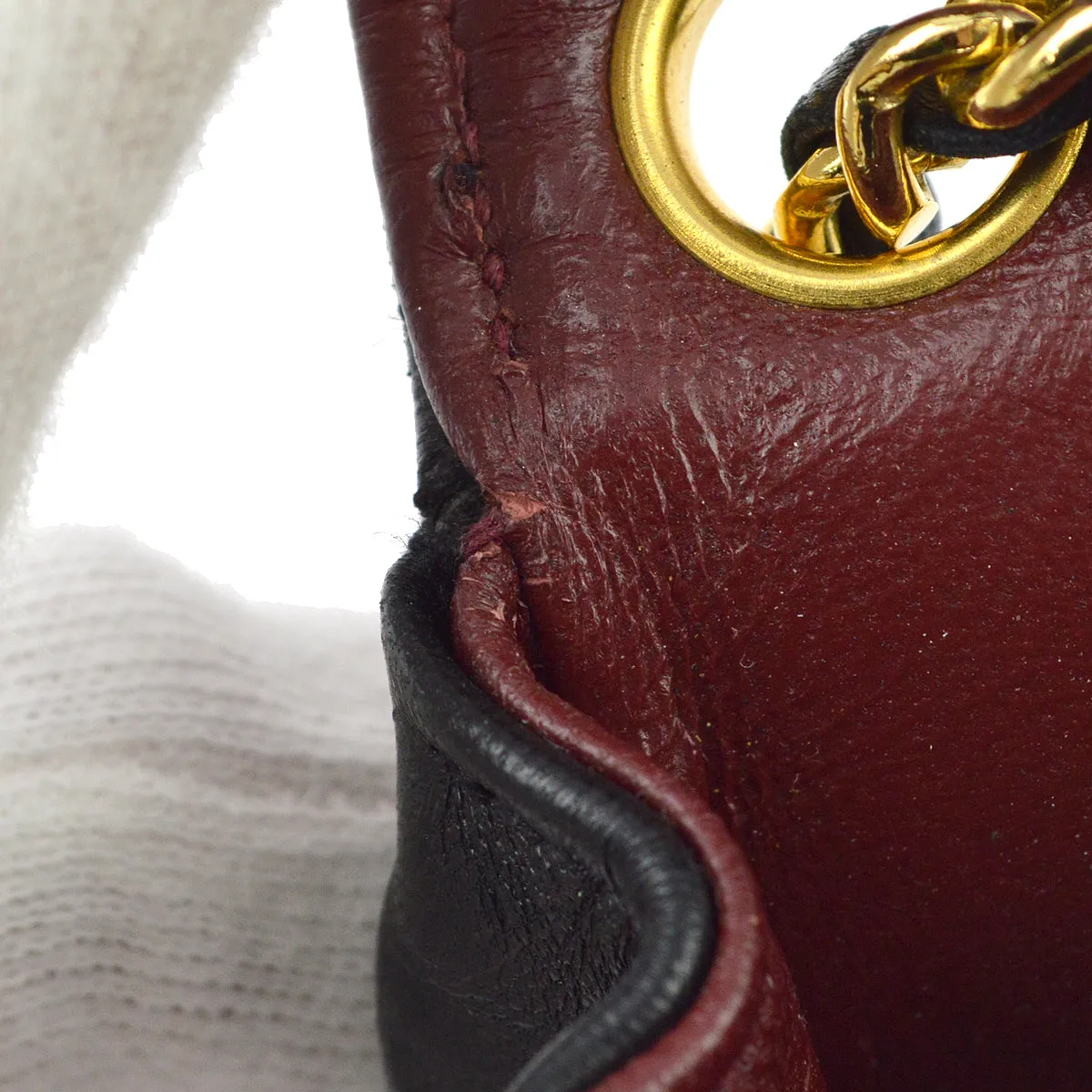 Chanel Black Lambskin Classic Flap Micro Bag