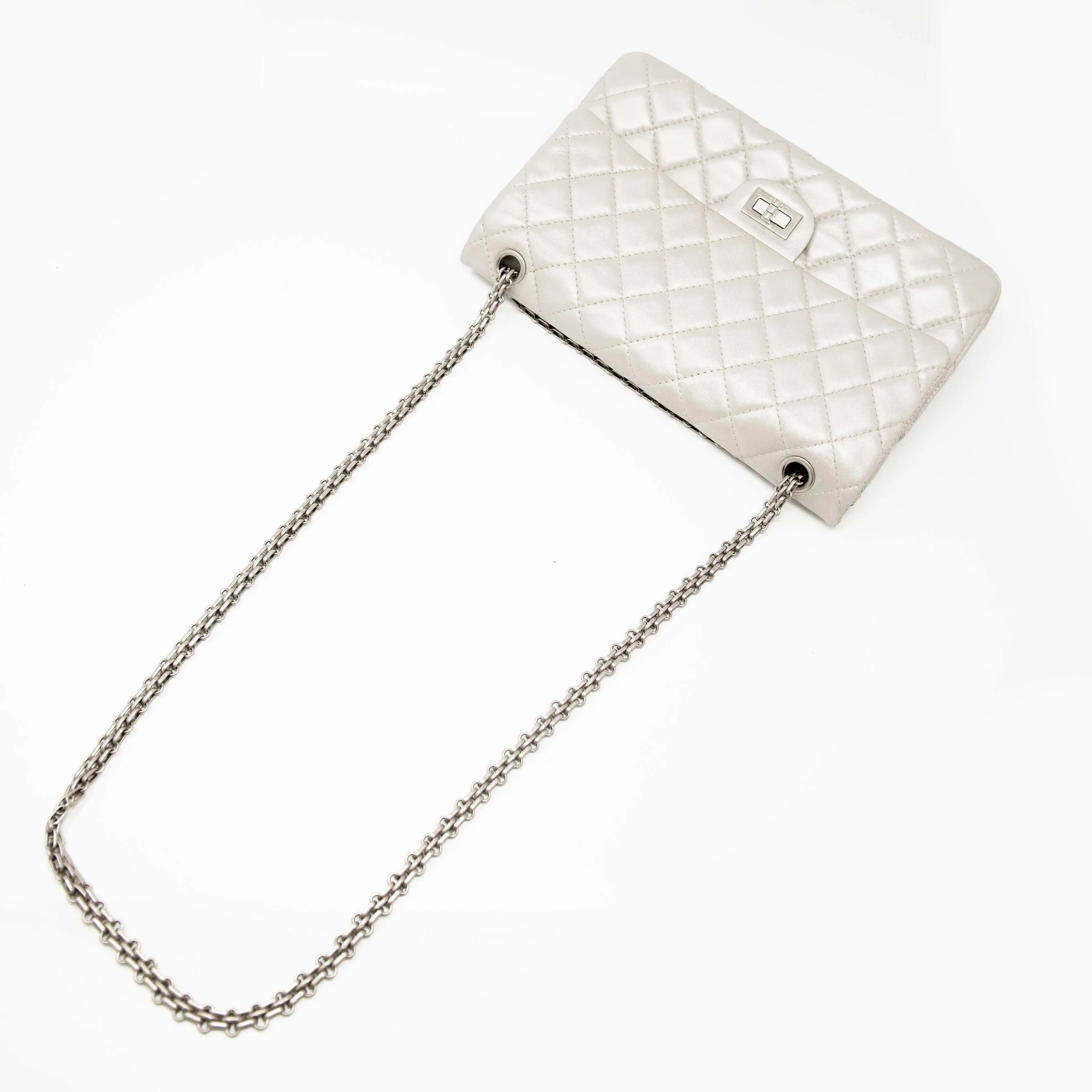 Chanel Silver 2.55 Reissue 226