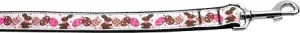 Chocolate Bunnies Nylon Dog Leash 5-8 Inch Wide 6ft Long