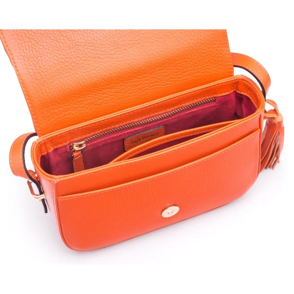 Clarice Tassel Bag - Orange