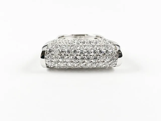 Classic Elegant Thin Shape Bar Design Silver Ring