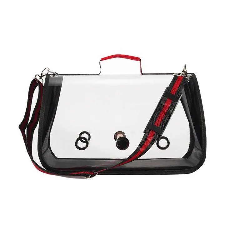 Clear View Smart Bird Carrier - Transparent, Ventilated, and Comfortable Bird Travel Cage