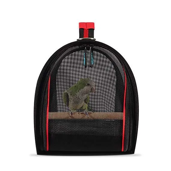 Clear View Smart Bird Carrier - Transparent, Ventilated, and Comfortable Bird Travel Cage