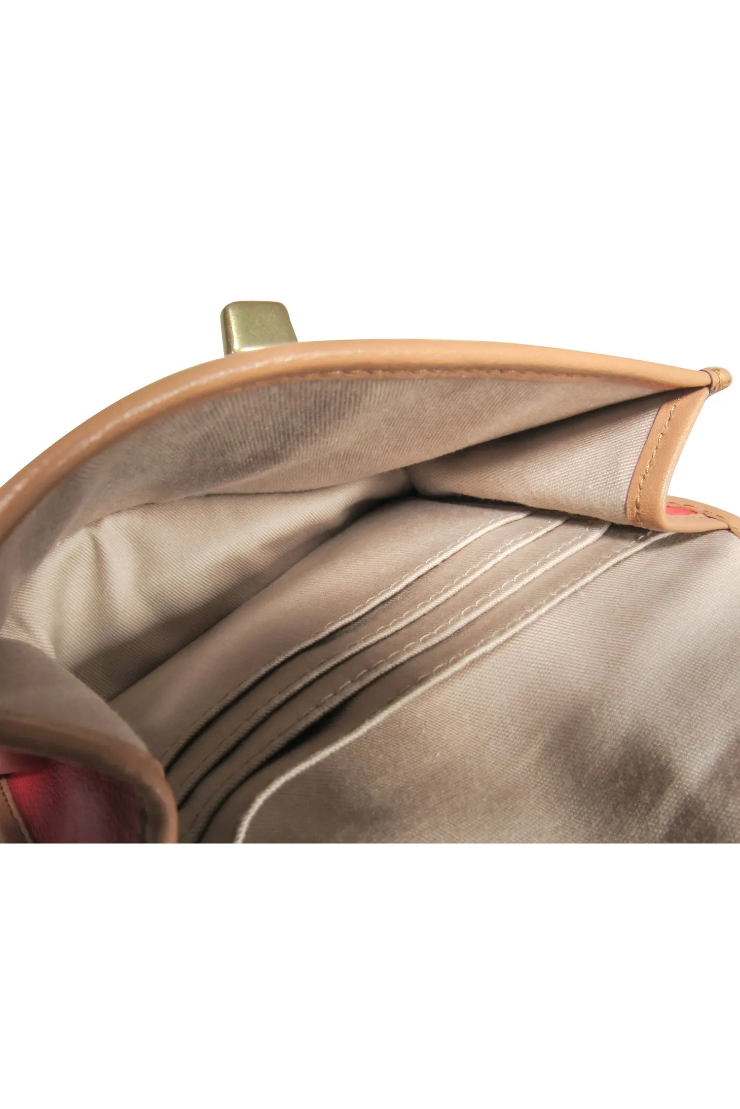 Coach - Navy & Tan Smooth Leather Mini Wallet-Style Crossbody