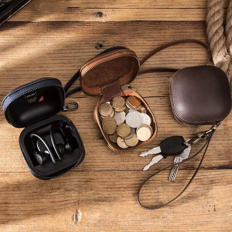 Crazy Horse Leather Coin Purse